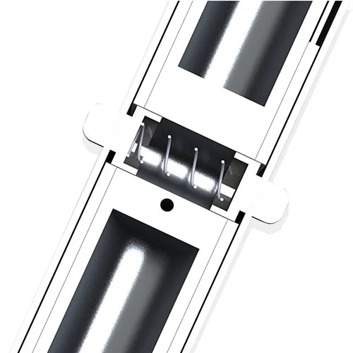 TACO Marine 18 ft Deluxe Aluminum Tele-Outrigger Poles, Pair, For GS-280/2801/380/390/400 Mounts, 1-1/2 in Butt, 360 Degree Swivel Collars