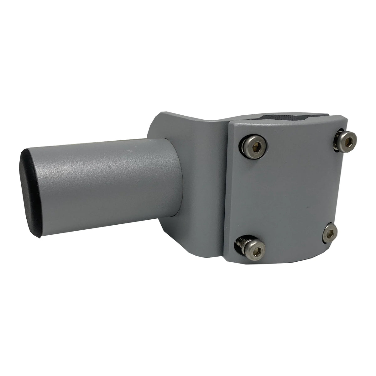 TACO Marine ShadeFin Mini Rail Mount, 6061 Aluminum, Type-304 SS Screws, Misty Silver Finish