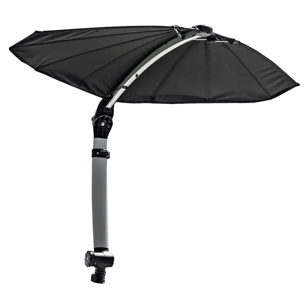 TACO Marine ShadeFin Mini Boat Sun Shade Kit, Kayak Mount, Carry Bag, 60 x 38 in Coverage, 36-52 in Height, WeatherMAX 3D, UPF 50+