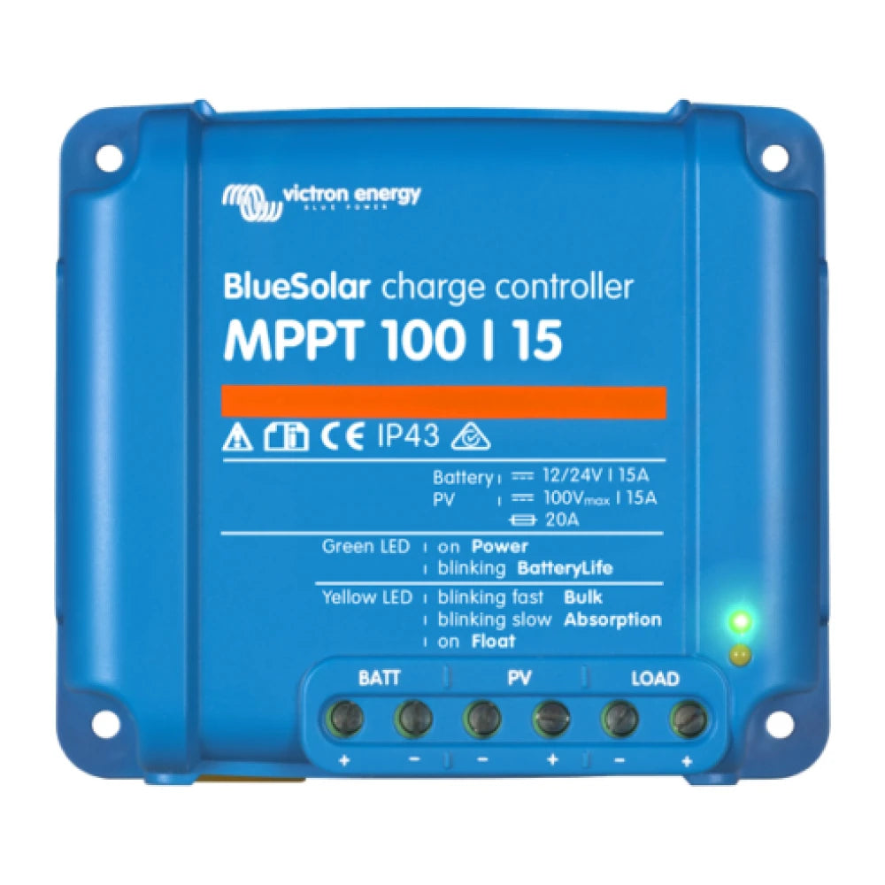 Victron Energy BlueSolar MPPT Solar Charge Controller, 12/24V, Load Output
