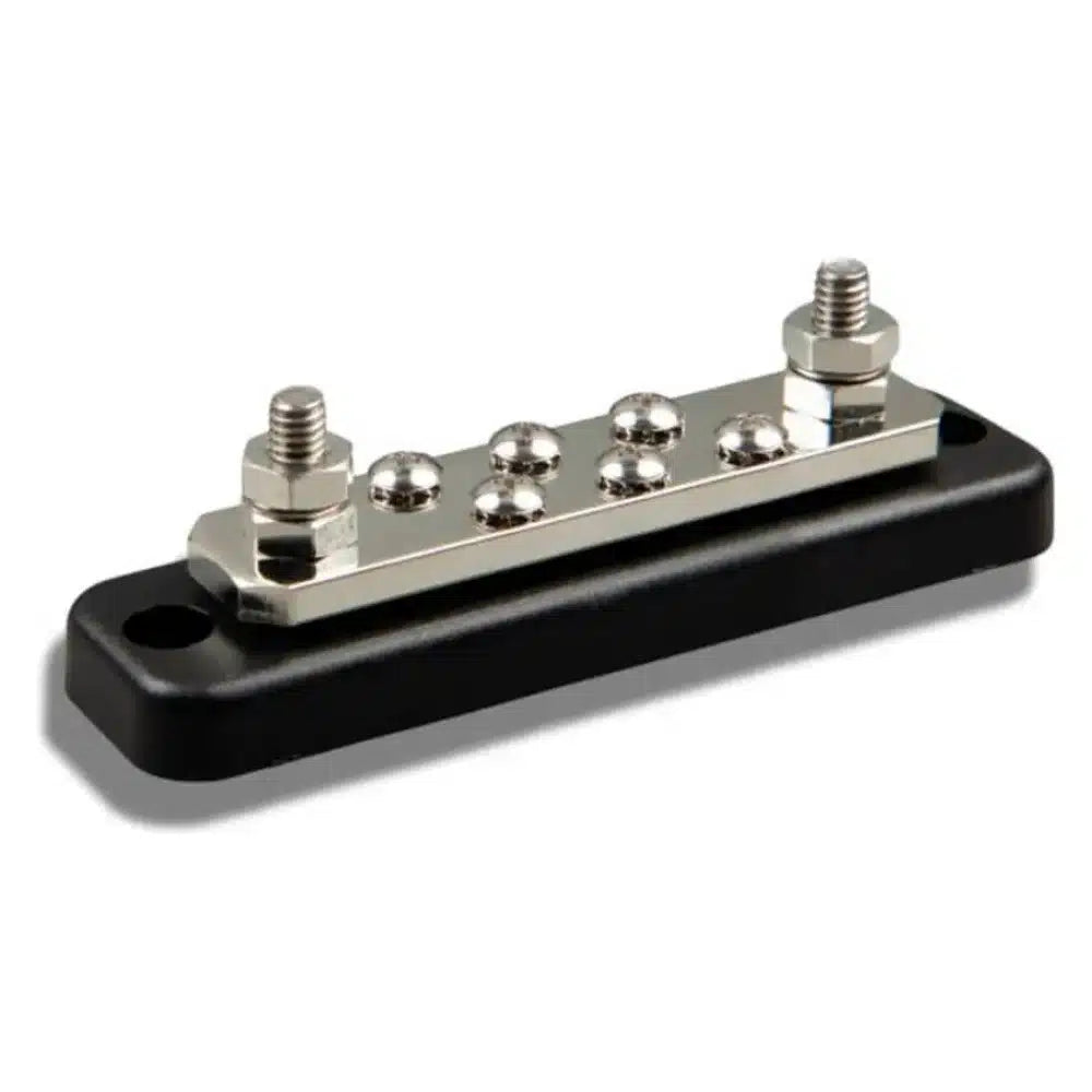 Victron Energy 250A 2P Busbar with Cover, 70VDC, 5/16 in Studs