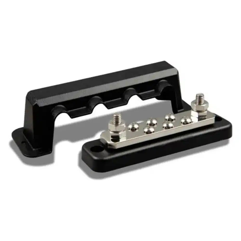 Victron Energy 250A 2P Busbar with Cover, 70VDC, 5/16 in Studs