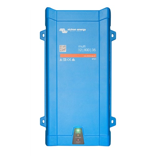 Victron Energy MultiPlus Inverter/Charger, 12V DC, 120V AC, True Sine Wave, VE.Bus, 16A Transfer Switch