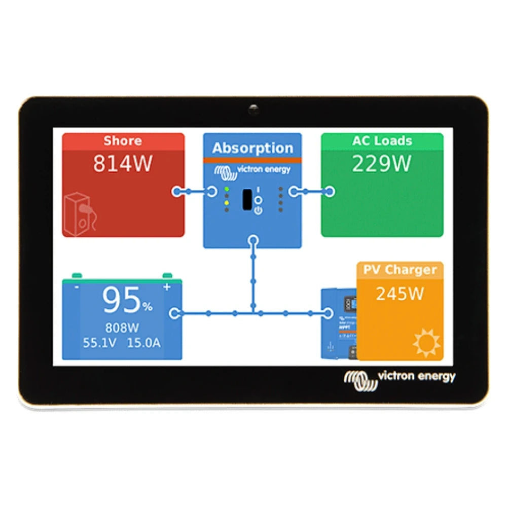 Victron Energy GX Touch Touchscreen Display, For Cerbo GX, Flush Mount, Waterproof
