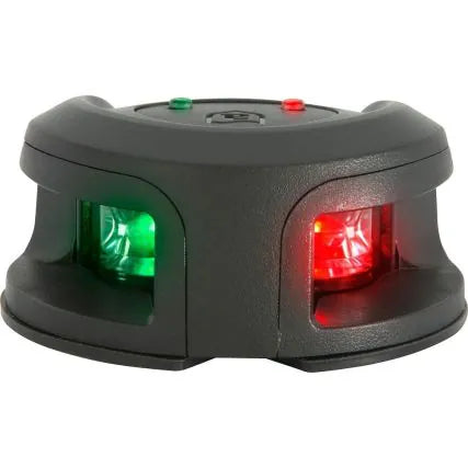 Attwood Marine LightArmor LED Deck Mount Navigation Lights, 2NM, 12V, IP67, Black Composite