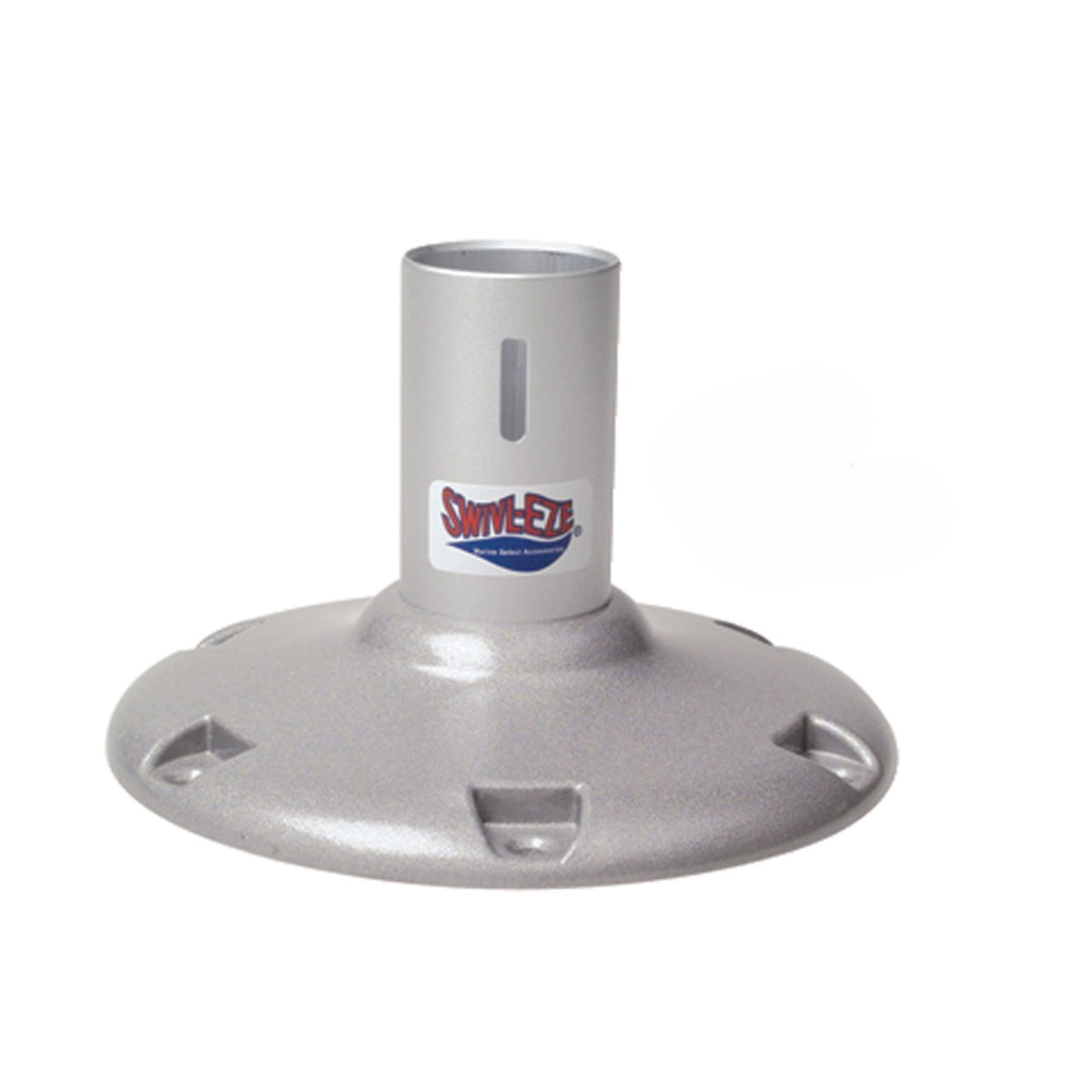 Attwood Marine 238 Series Fixed Height Bell Seat Pedestal, 2-3/8 in Tube, Hard-Anodized Aluminum
