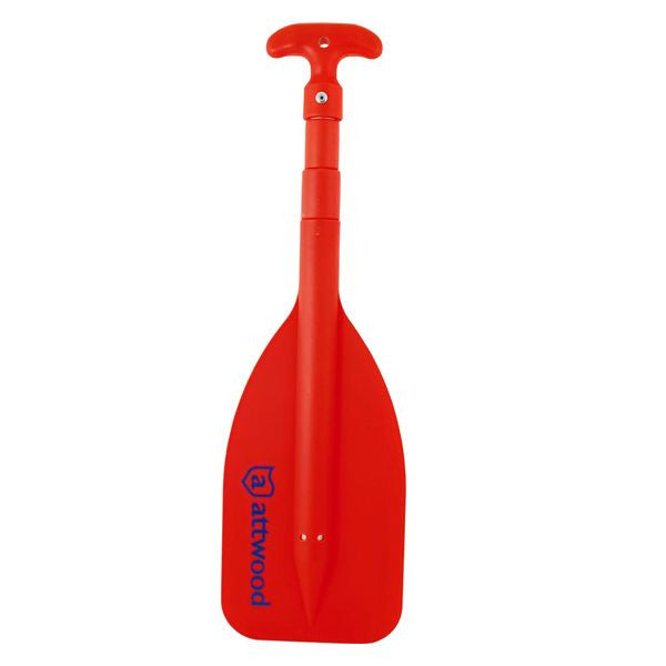 Attwood Marine Telescoping Paddle, High-Impact Plastic Blade, Aluminum Pole