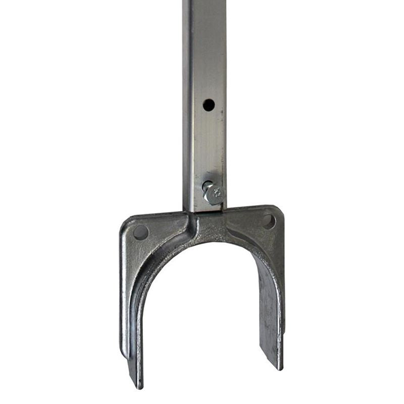 Attwood Marine Heavy-Duty Adjustable Transom Saver, Roller/Bolt-On Mount, Pro-Adjustable Head, Clear Anodized Tube