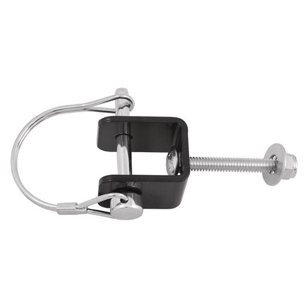 Attwood Marine Heavy-Duty Adjustable Transom Saver, Roller/Bolt-On Mount, Pro-Adjustable Head, Clear Anodized Tube