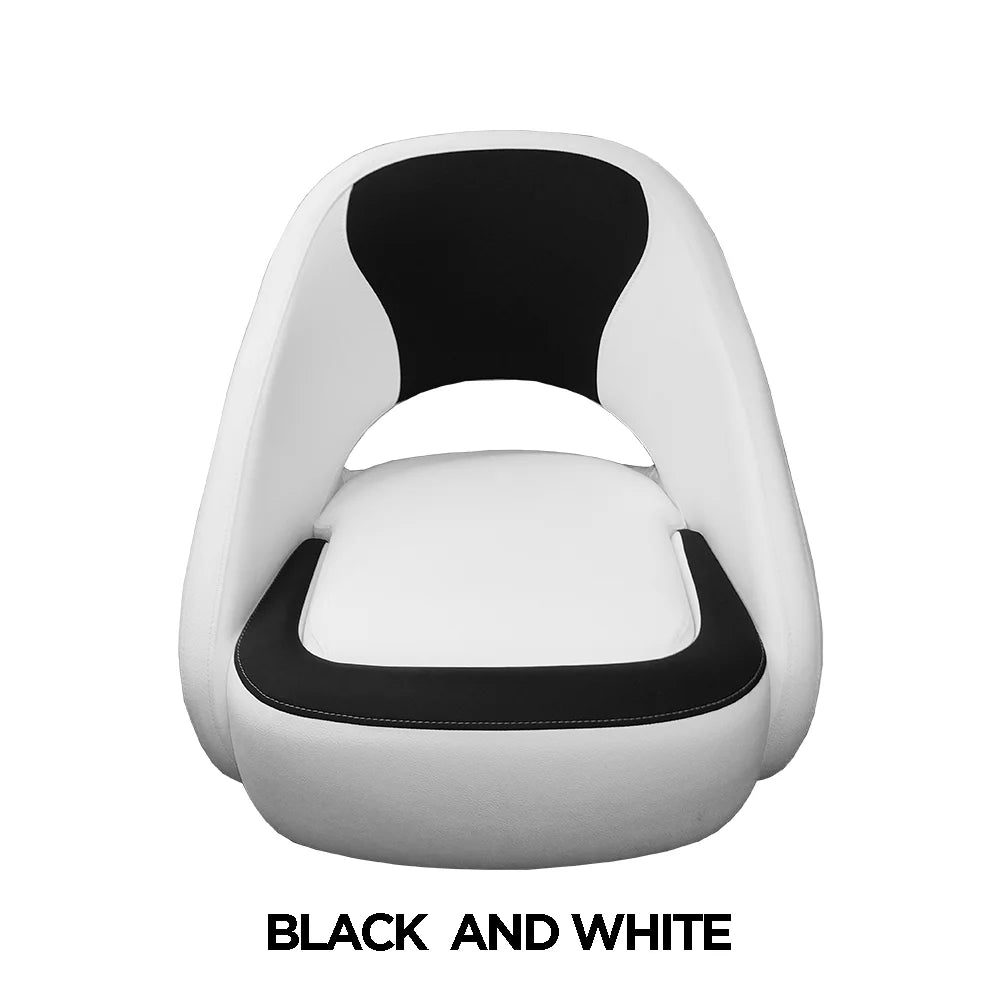 TACO Marine Caladesi Smooth Bucket Seat, 22 in x 23 in x 26 in, Adjustable Bolster, Integrated Seat Suspension, Marine-Grade Vinyl