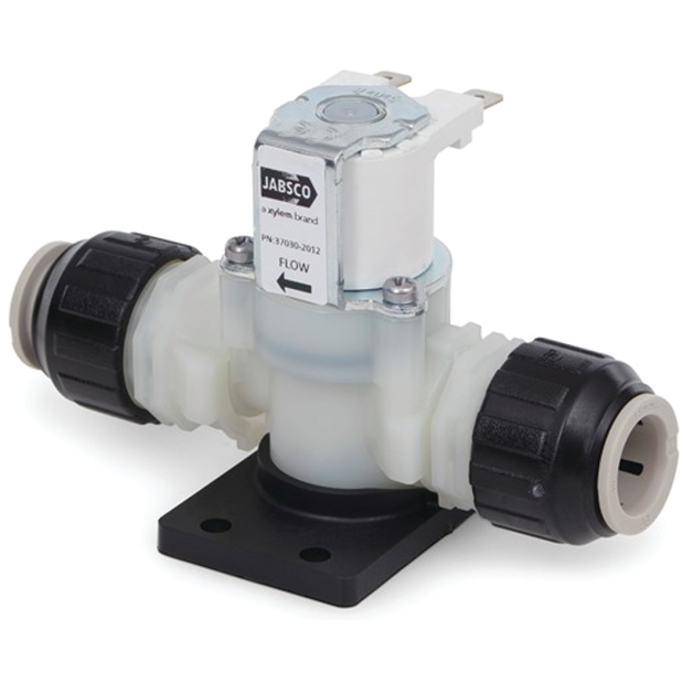 Jabsco Quiet Flush Solenoid Valve and Anti-Syphon Breaker, For 37045 37055 37075 and 58XX0 Toilets