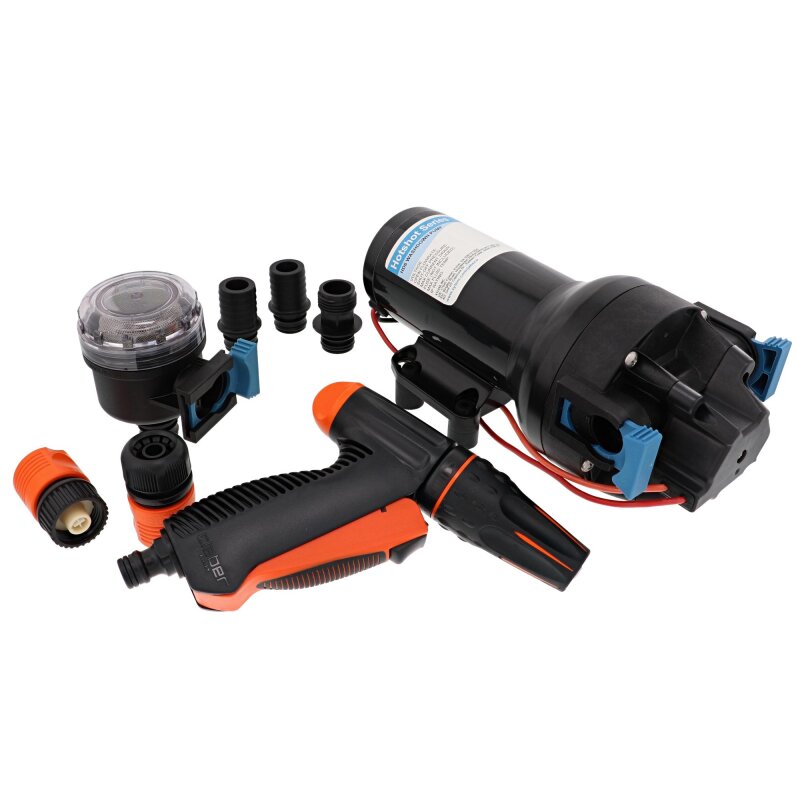 Jabsco HotShot HD6 Heavy Duty Diaphragm Washdown Pump, 6 GPM, 70 PSI, IPX6