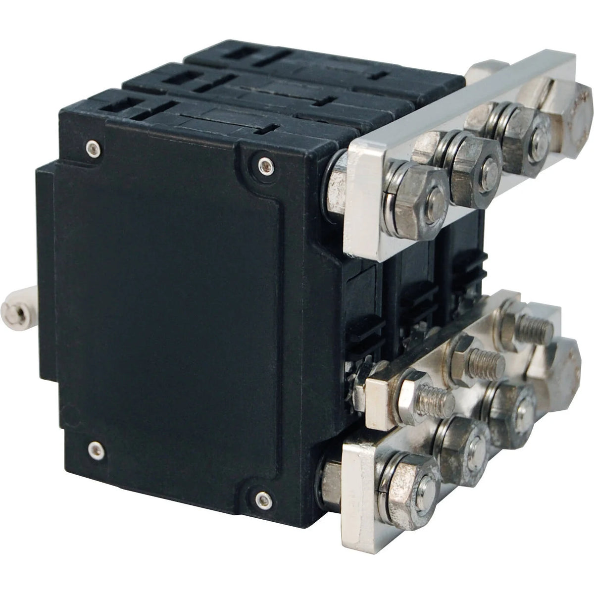 Blue Sea Systems C-Series White Toggle Circuit Breaker, Triple Pole, Magnetic Hydraulic Trip Free, 65V DC