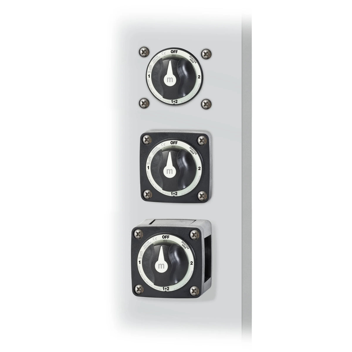 Blue Sea Systems m-Series Selector 3 Position Battery Switch, 32V DC, 300A, IP66