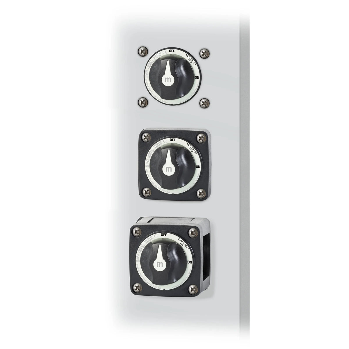 Blue Sea Systems m-Series Mini Dual Circuit Battery Switch, 32V DC, 300A