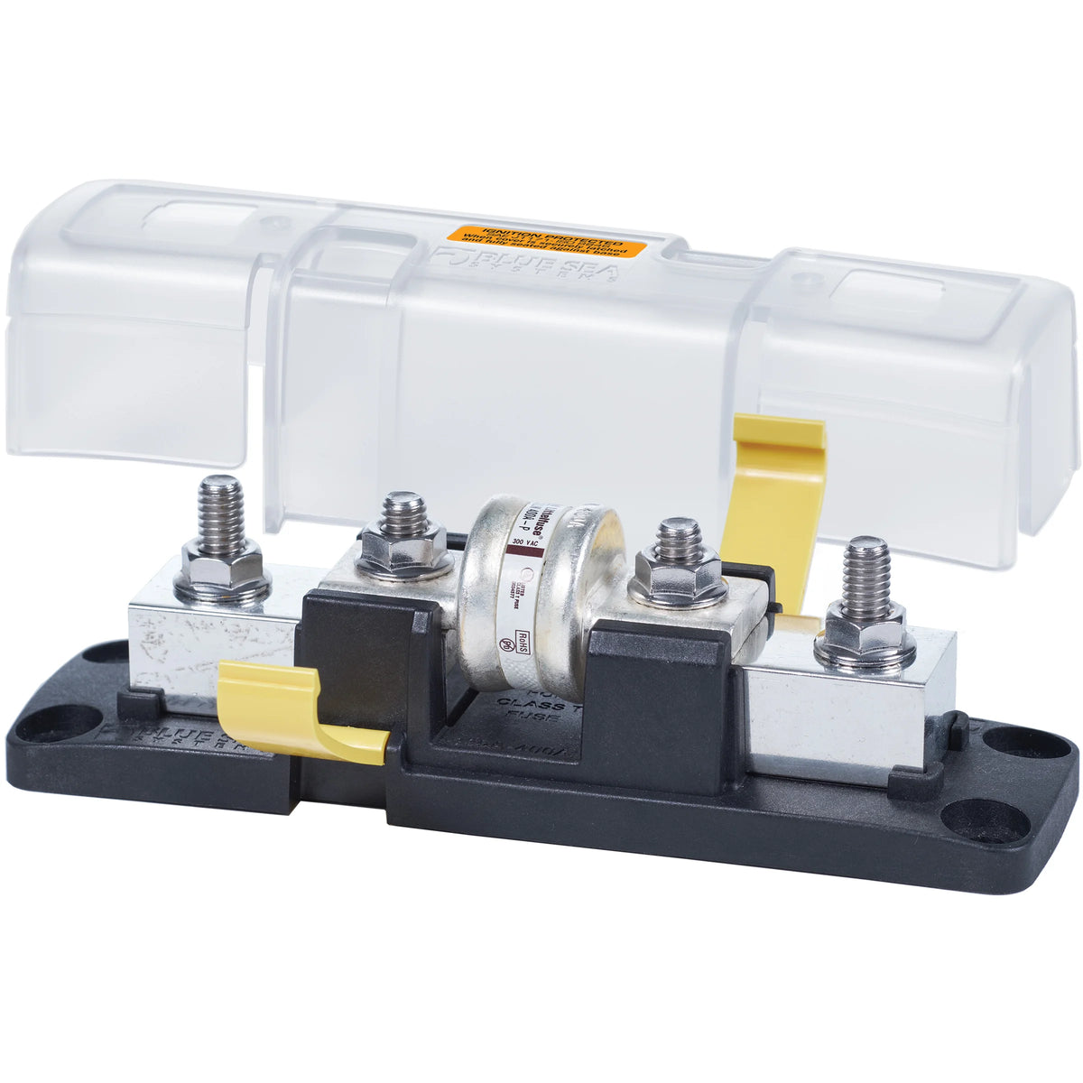 Blue Sea Systems Class T Fuse Block with Insulating Cover, 160V DC