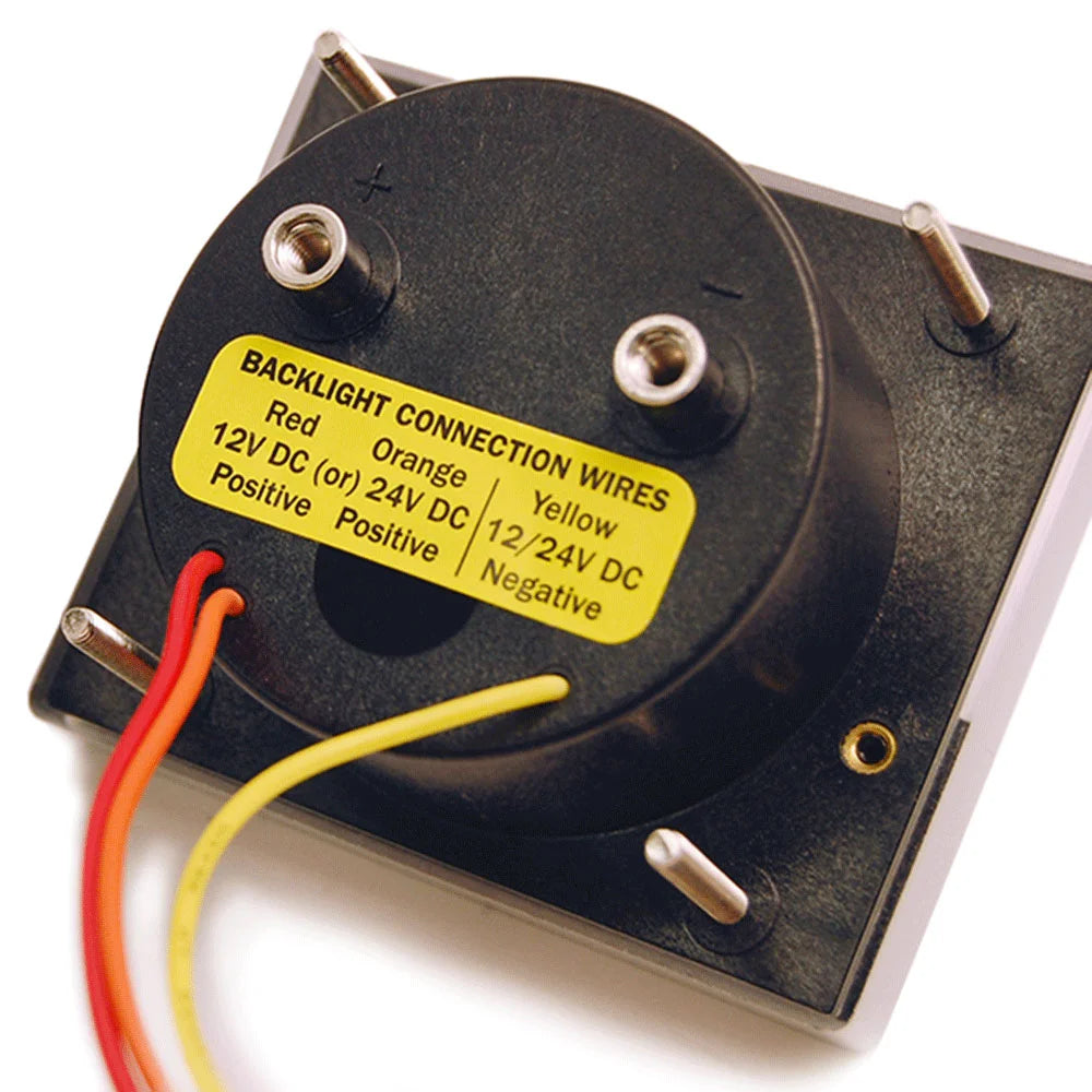 Blue Sea Systems Analog DC Voltmeter, Backlit Meter Face