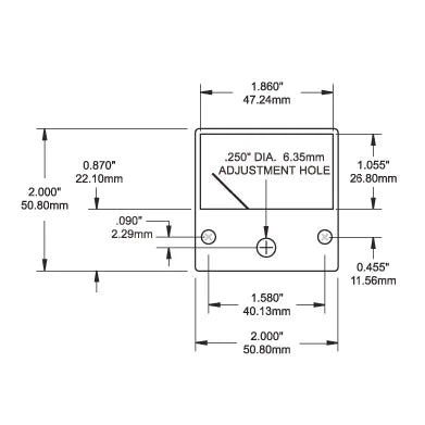 Blue Sea Systems Analog DC Voltmeter, Backlit Meter Face
