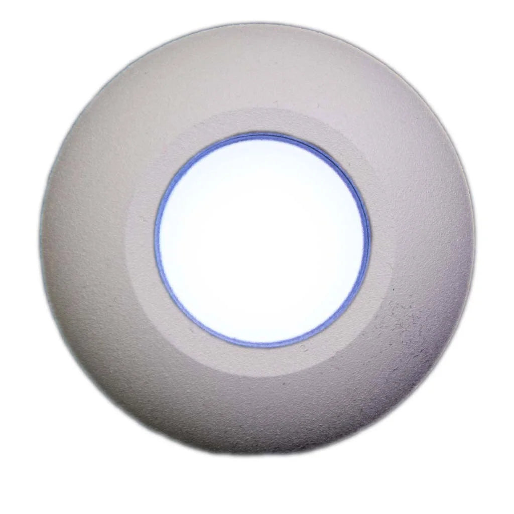 Plash Gravity Surface Mounted LED Deck Light, 6000K Cool White Light, White Housing, 105 Lumens, 1.2W, IP67