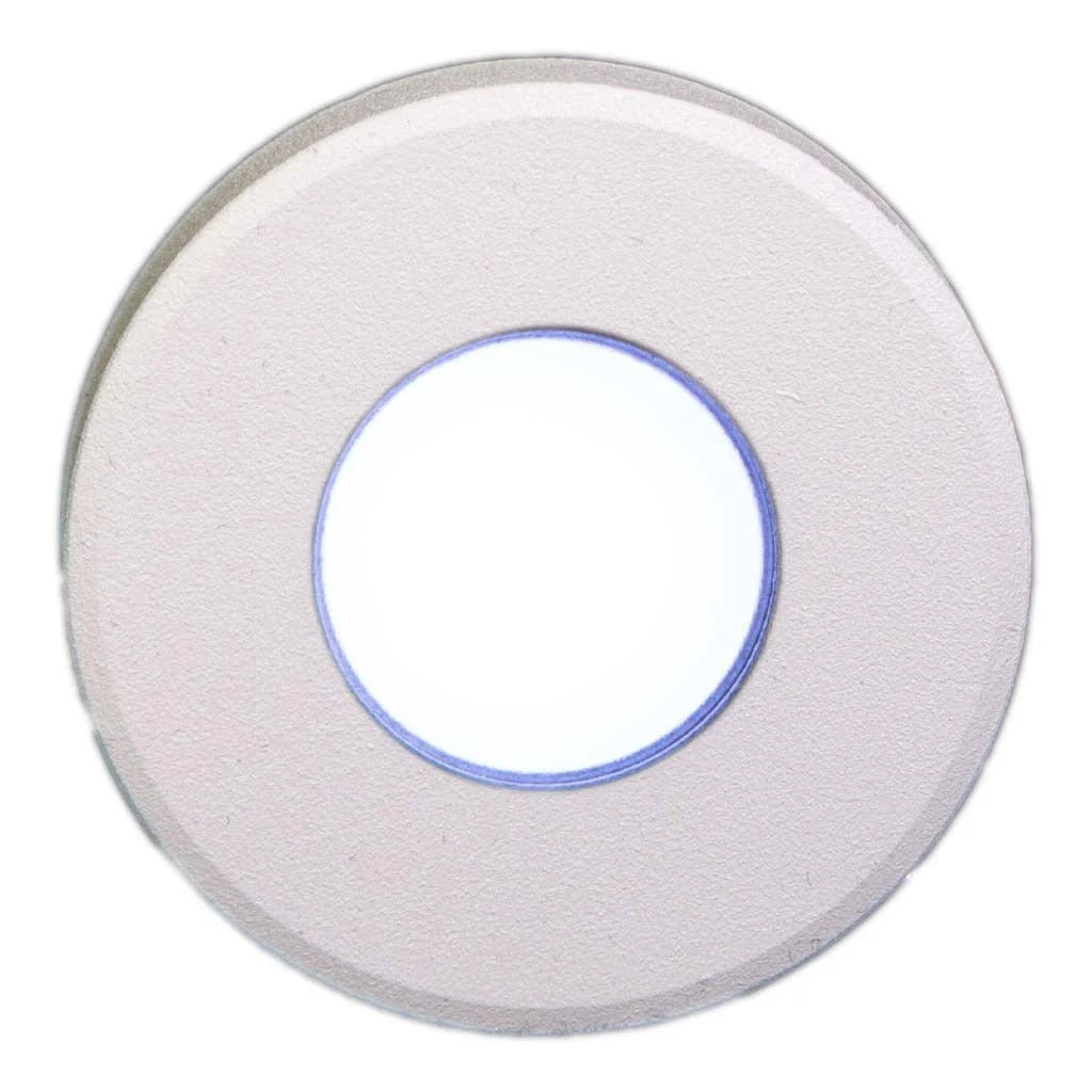 Plash Gravity Surface Mounted LED Deck Light, 6000K Cool White Light, White Housing, 105 Lumens, 1.2W, IP67