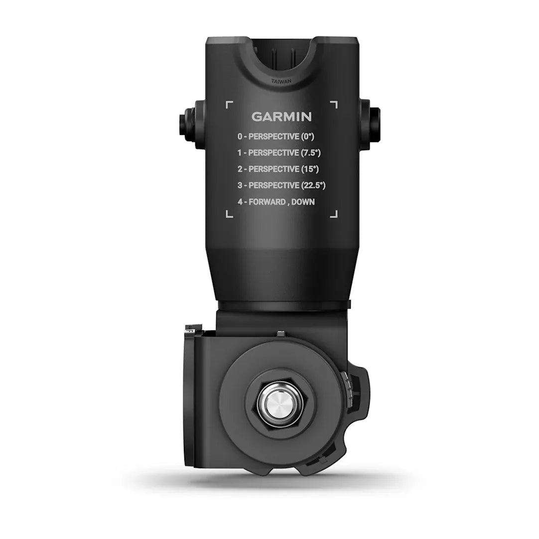 Garmin Adjustable Perspective Bottom Mount, For LiveScope Transducers, For Spy Pole, Forward Down Perspective Modes