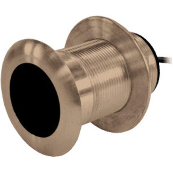 Raymarine B150M CHIRP Thru-Hull Transducer, 300 W, 20° Tilt, 95-155 kHz, Bronze Housing