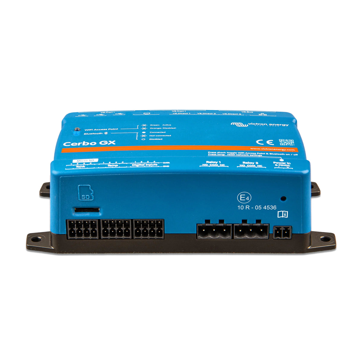 Victron Energy Cerbo GX MK2 Communication Centre, 8-70V DC, Dual VE.Can, 3 USB Host Ports