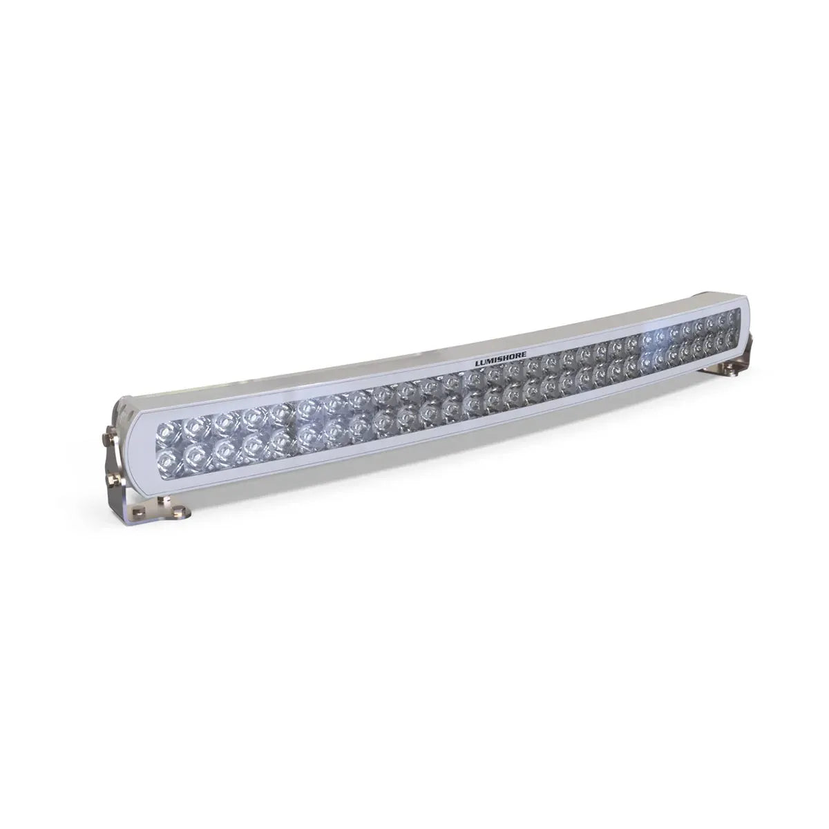 Lumishore Curved LED Light Bar, 10.5-31V DC, IP68, Dimmable White Light