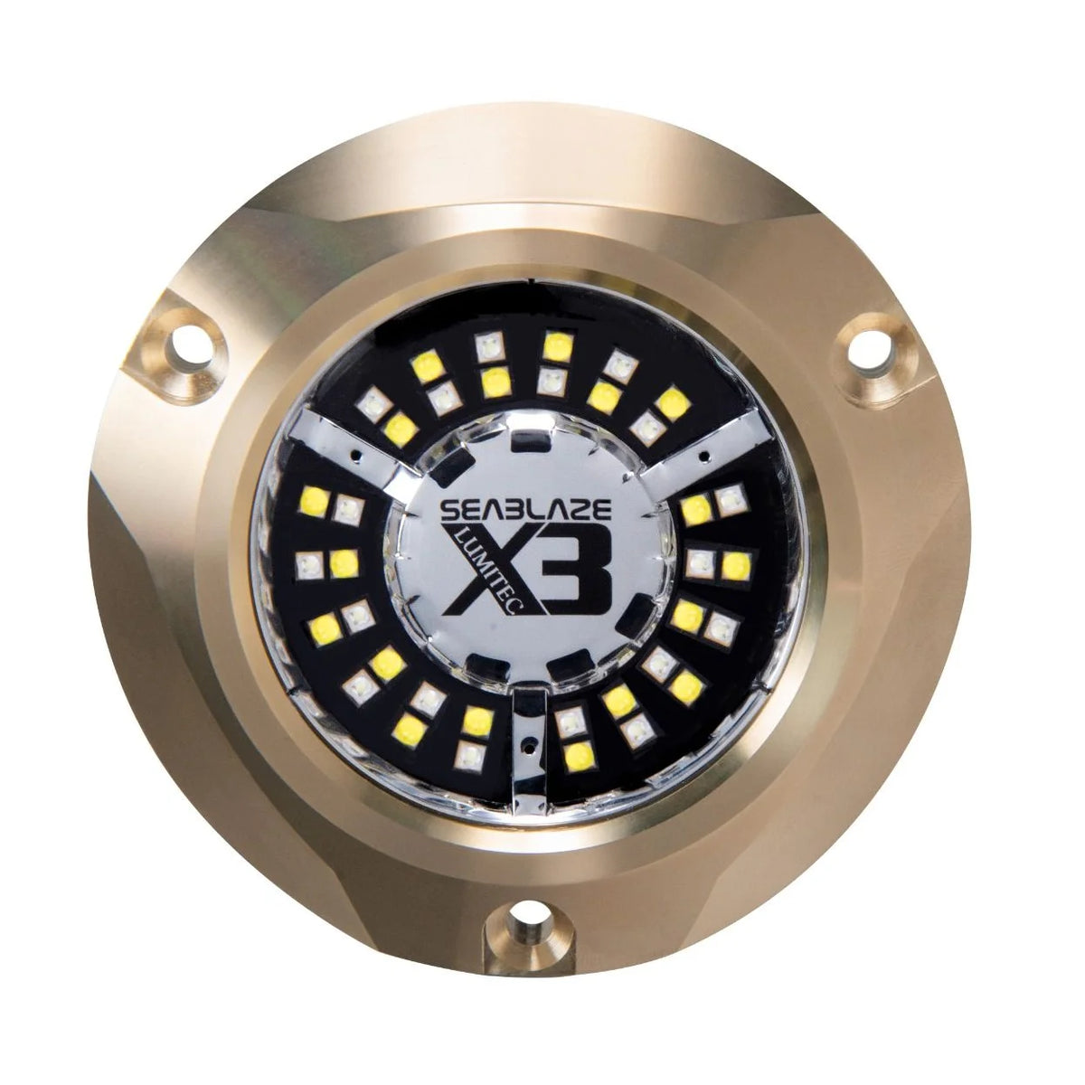 Lumitec SeaBlaze X3 Surface Mount LED Underwater Light, 10-30V, 8000 Lumens, Bronze Housing