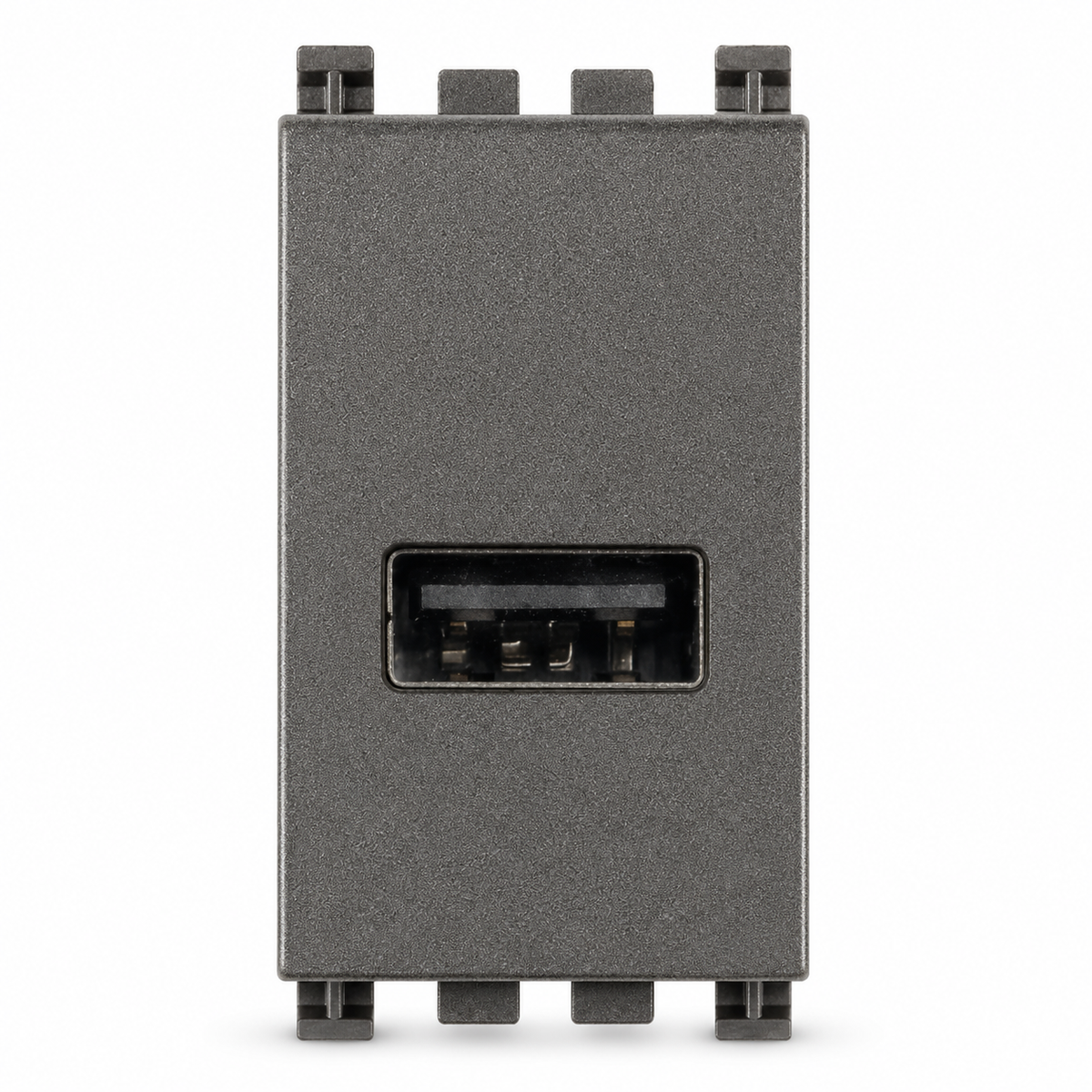 Vimar ARKÉ Series USB-A Connector, 10-32VDC to 5VDC, Grey Housing