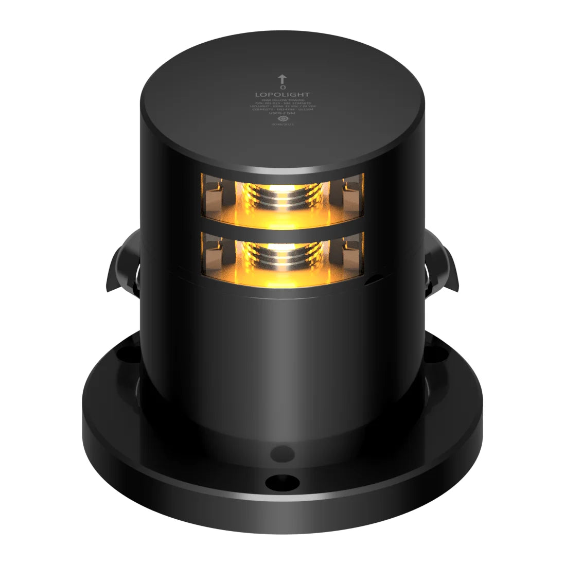 Lopolight PRO Double LED Towing Light, 2nm, 135° Yellow Light