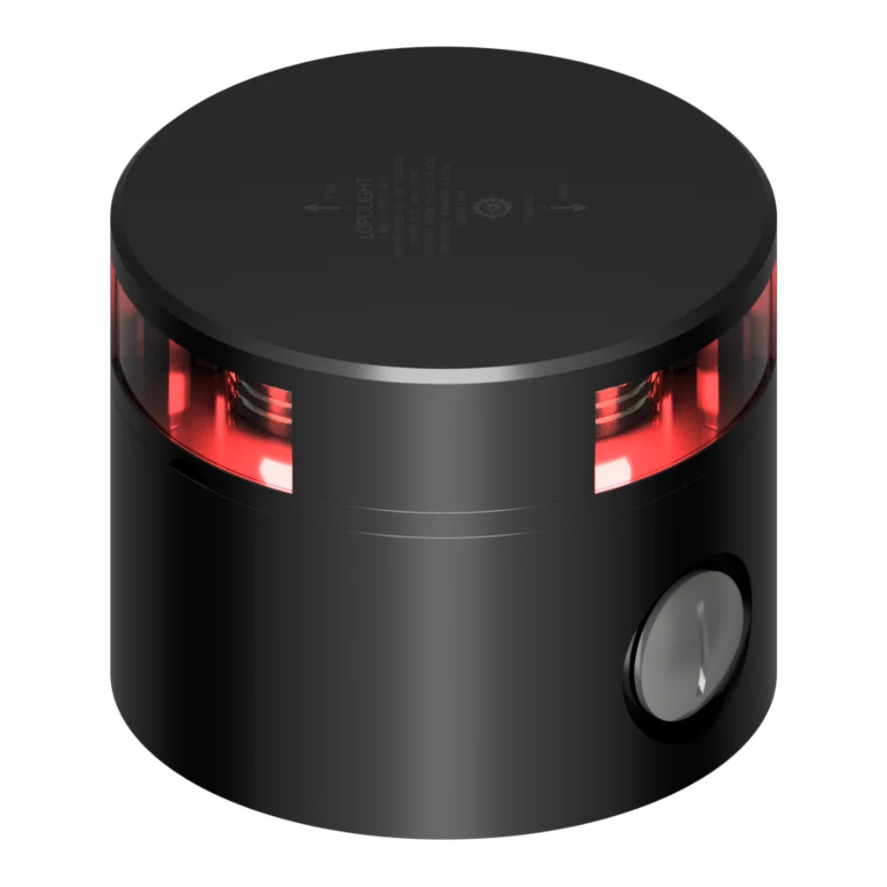 Lopolight Single Red LED Navigation Light, 2nm, 180°, 10-32VDC