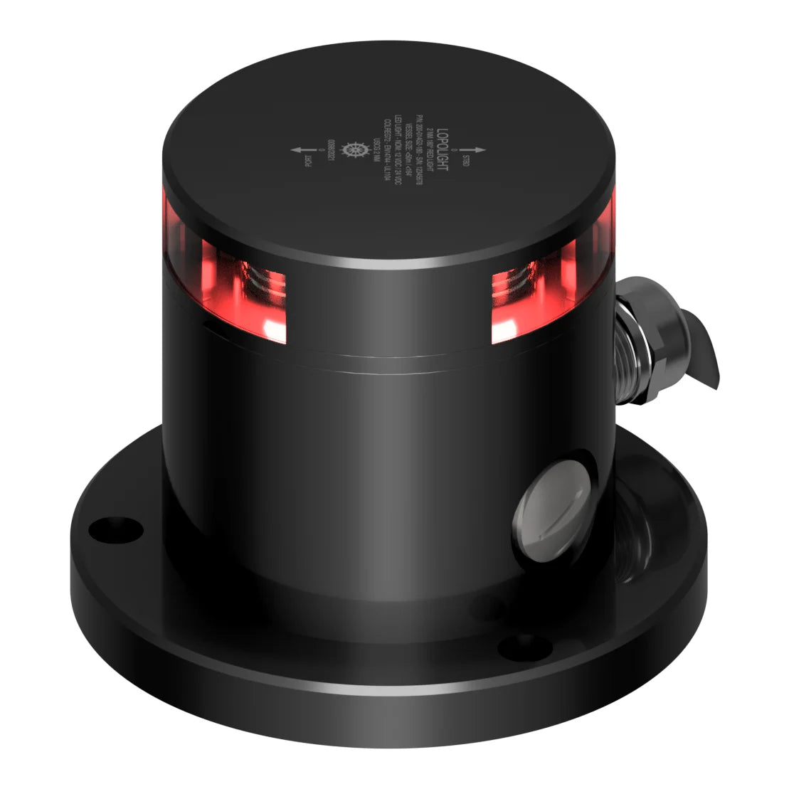 Lopolight PRO Red LED Navigation Light, 2nm, 180°, IP68