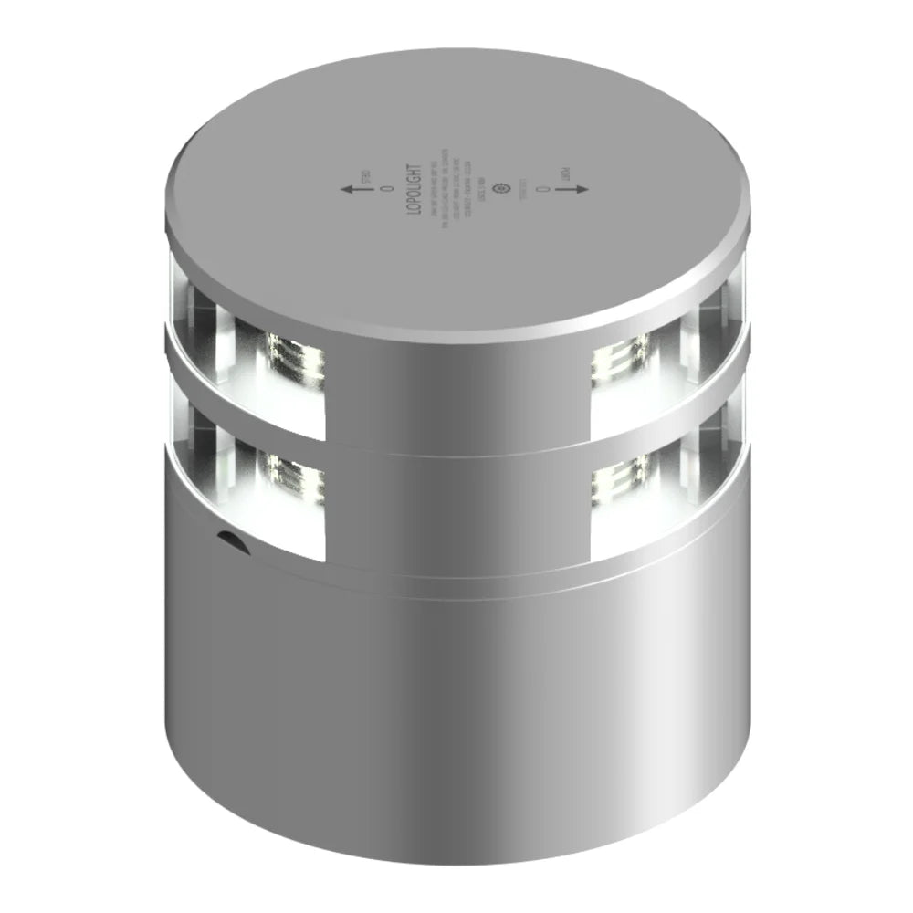 Lopolight Double White LED Navigation Light, 3nm, 180°, IP68