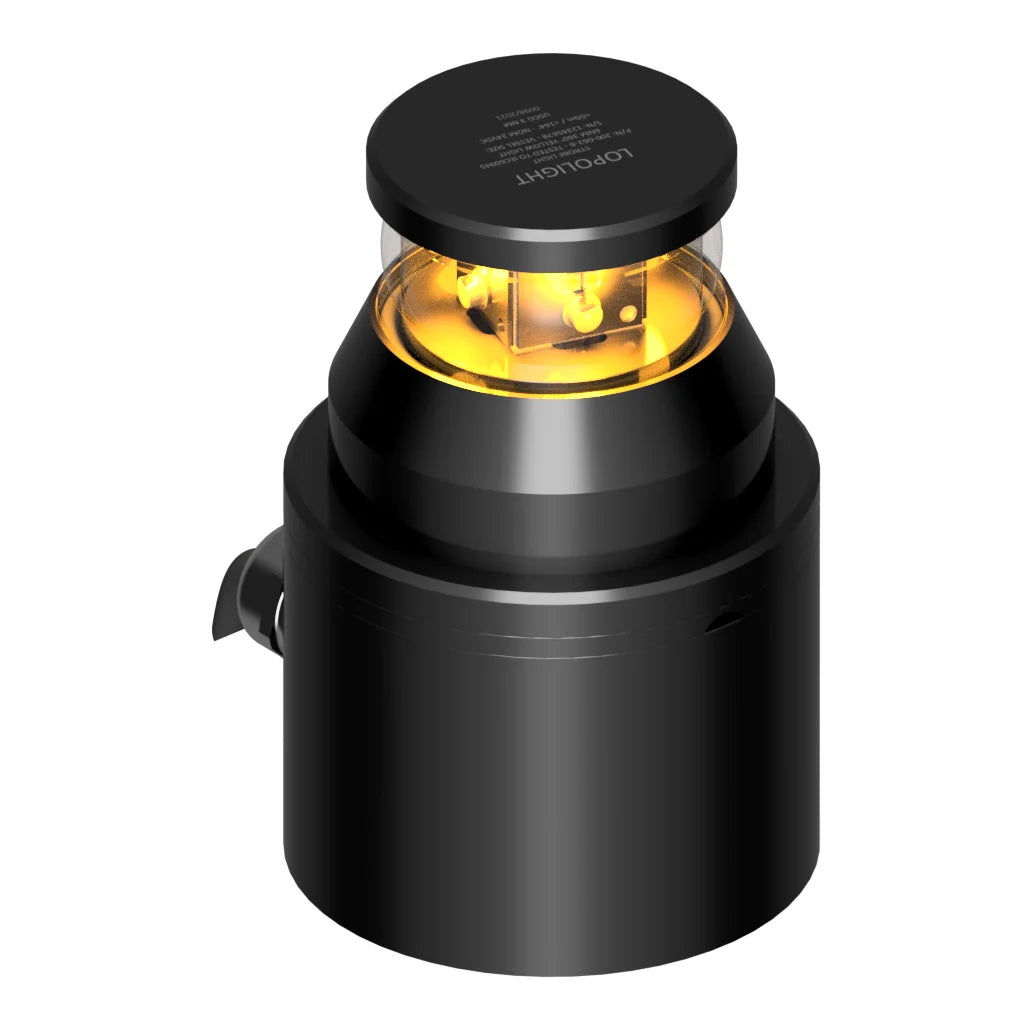 Lopolight Yellow LED Strobe Signal Light, 6NM, 360°, 20-32V DC