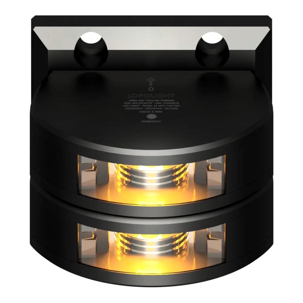 Lopolight Double LED Towing Light, 2nm, 135°, Yellow Light