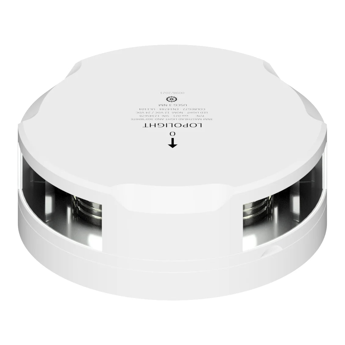Lopolight LED Masthead and 360° White Navigation Light, 3nm, IP68