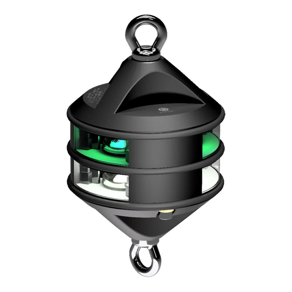 Lopolight Hoistable LED Navigation Light, 3nm, 360°, White and Green