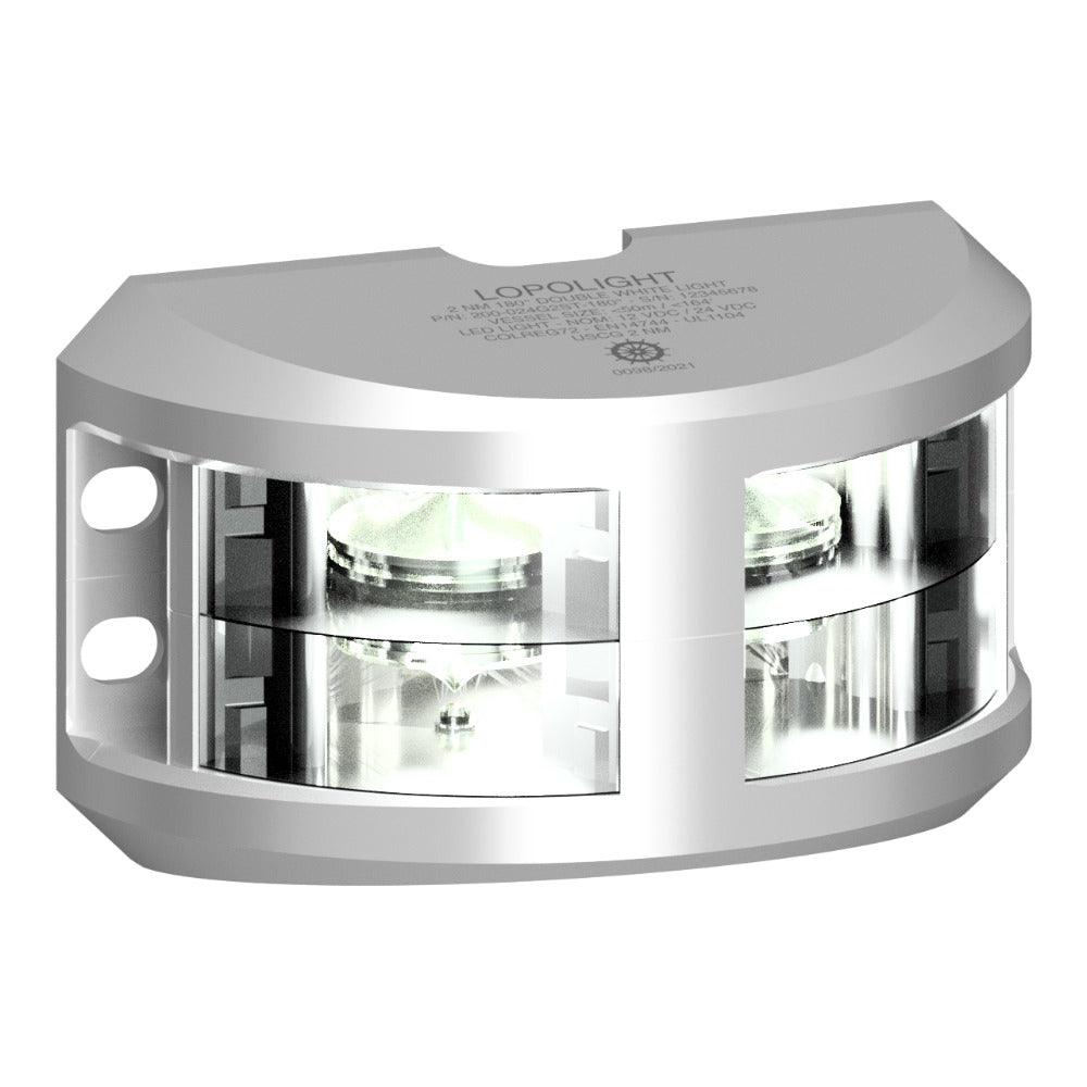 Lopolight Double LED Navigation Light, 3nm, 180°, White Light