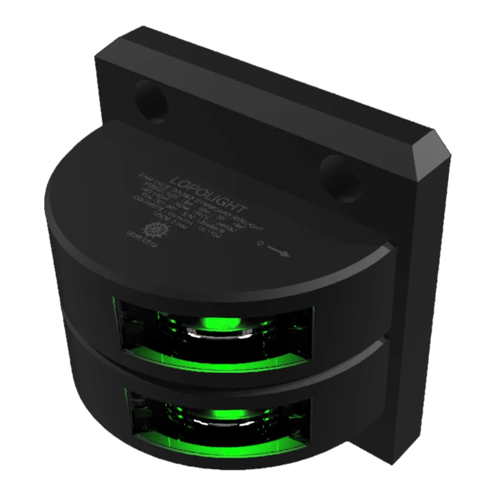 Lopolight Double Starboard LED Sidelight, 2nm, 112.5°, Green Light
