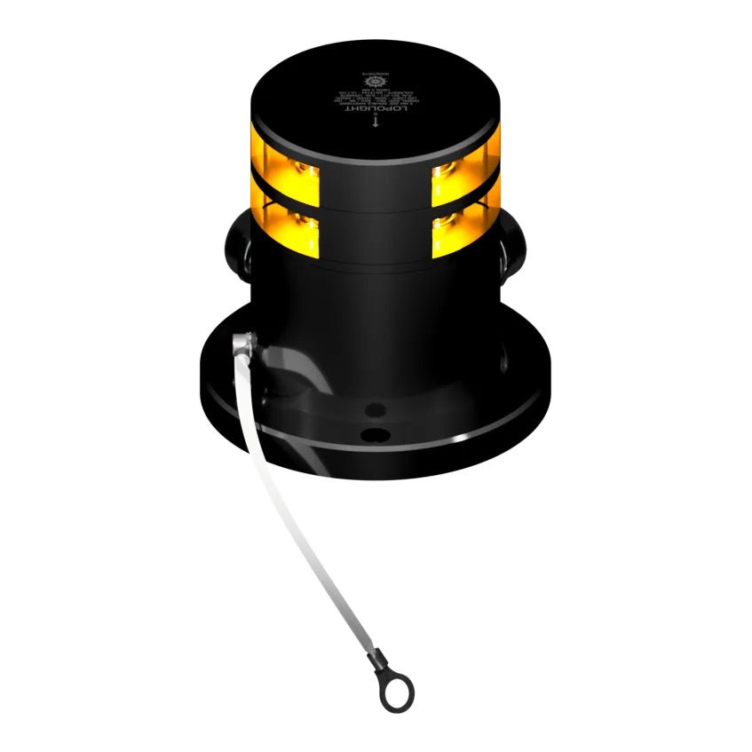 Lopolight PRO Double Flashing Masthead Light, 3NM, 225°, Yellow Light, ATEX Zone 1, Ice Class