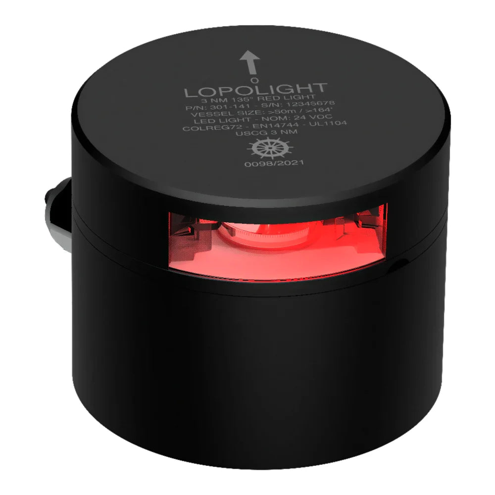 Lopolight Suez Stop Signal Light, 3nm, 135°, 10-32VDC, Red Light
