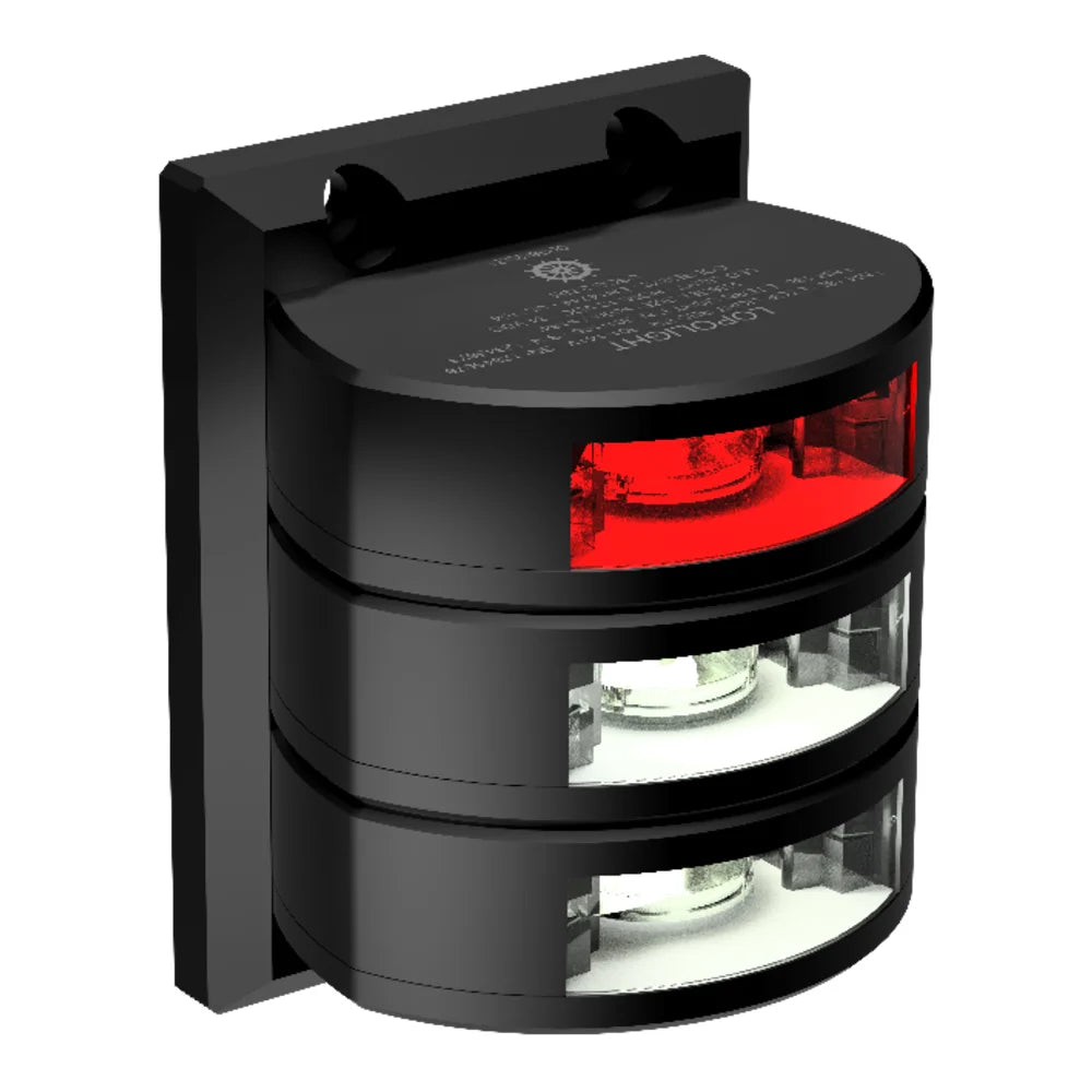 Lopolight Red Stop and Double Stern LED Navigation Light, 3nm, 10-32VDC, Vertical Mount