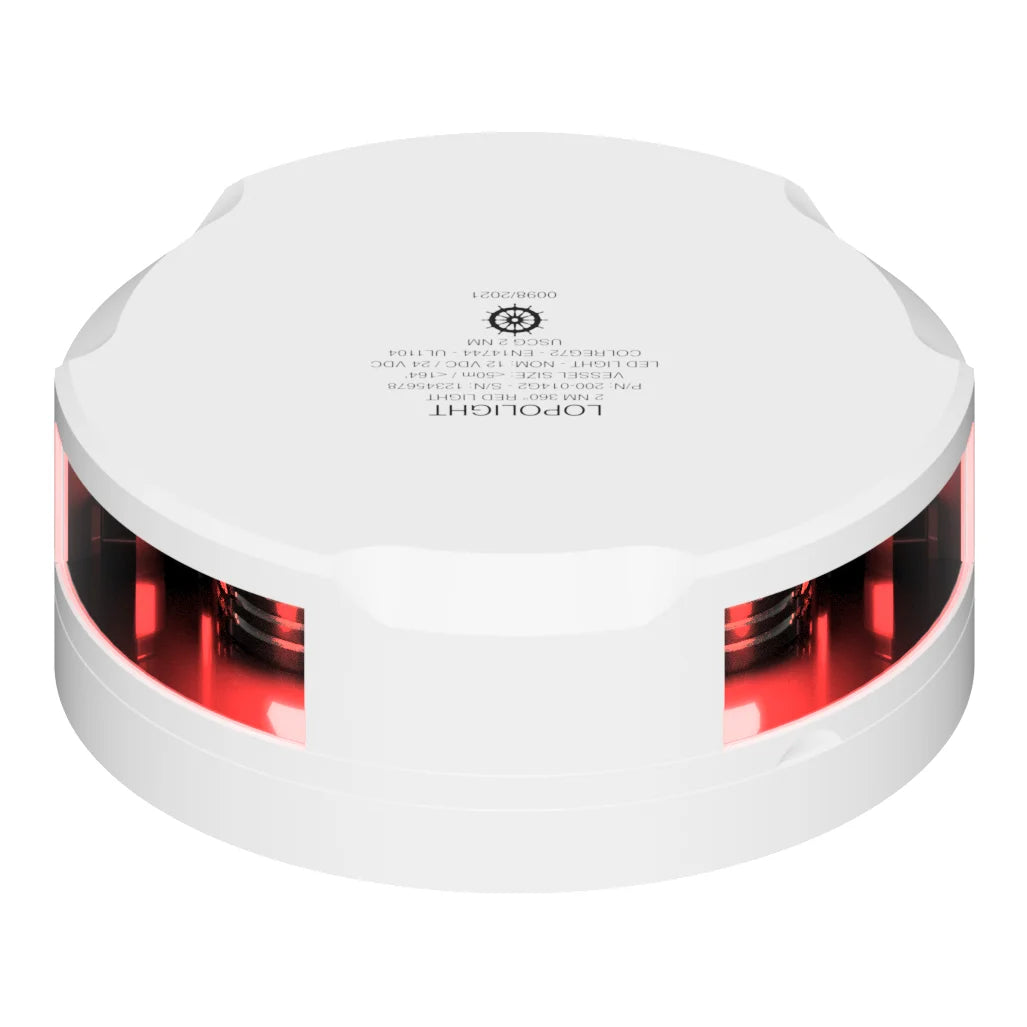 Lopolight All-Round Red LED Navigation Light, 2NM, Ultra Low