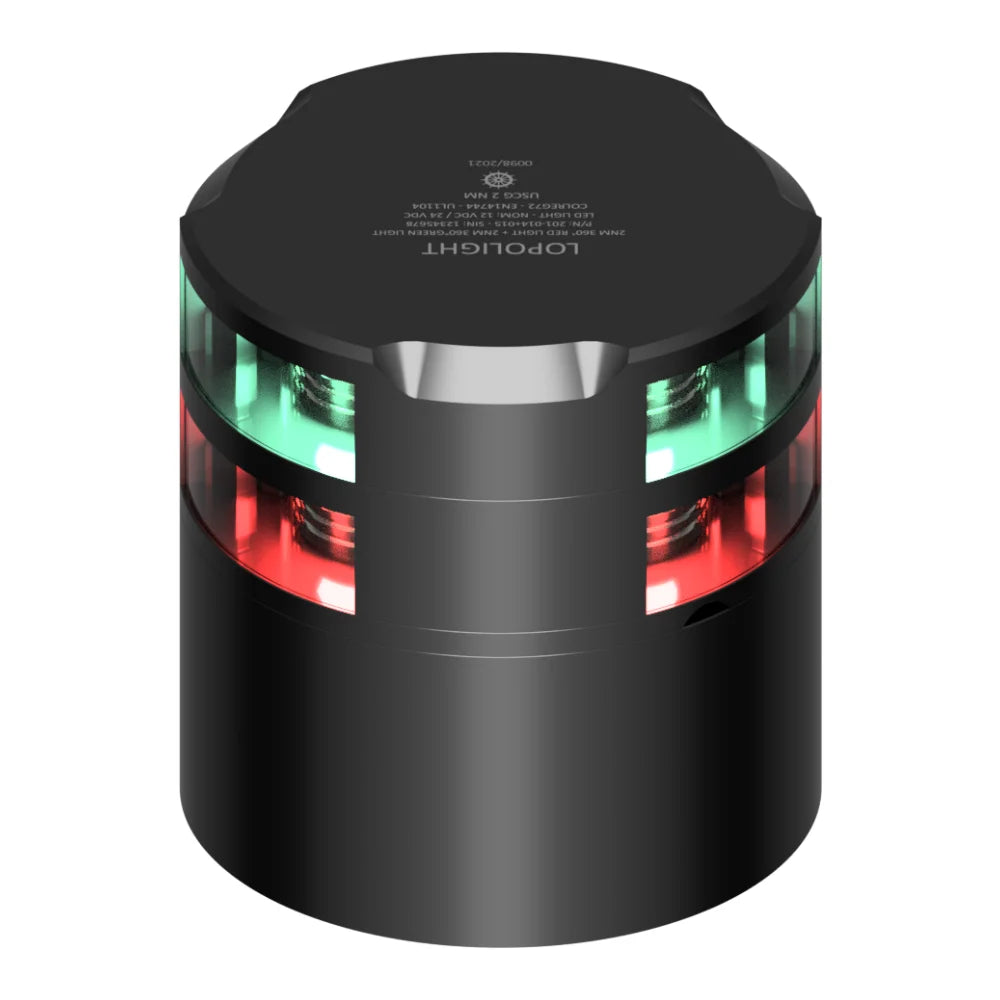 Lopolight Red and Green LED Navigation Light, 2nm, 360°, IP68