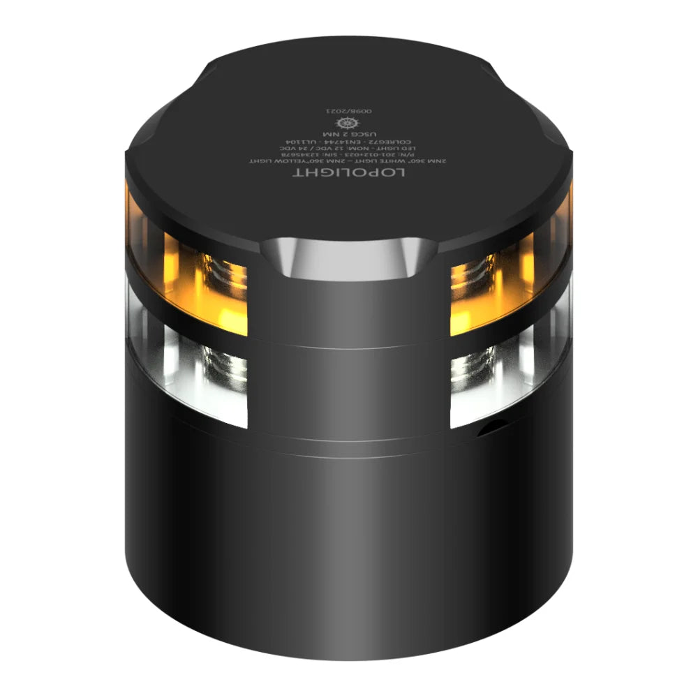 Lopolight White and Yellow LED Navigation Light, 2nm, 360°
