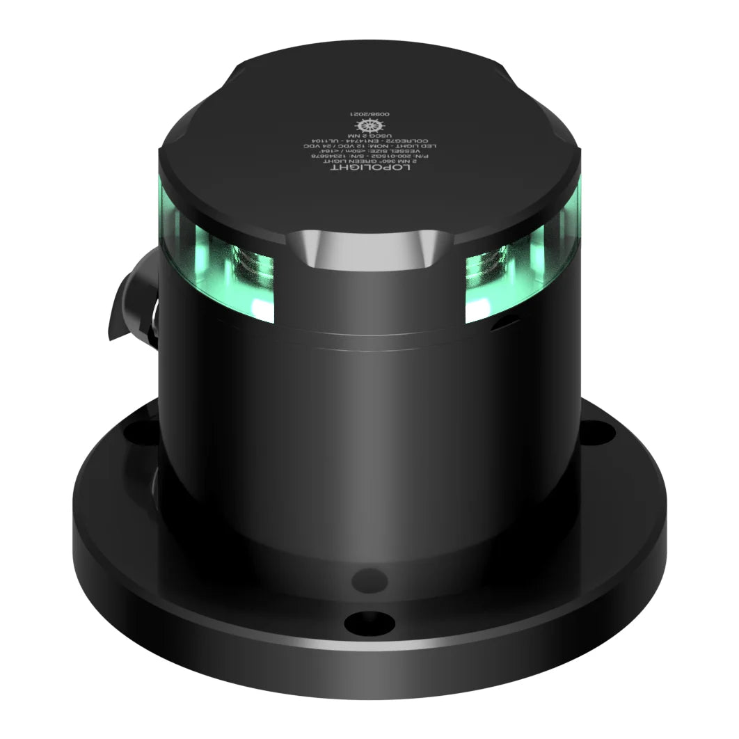 Lopolight PRO Ice-Class LED Navigation Light, 2 NM, 360° Green