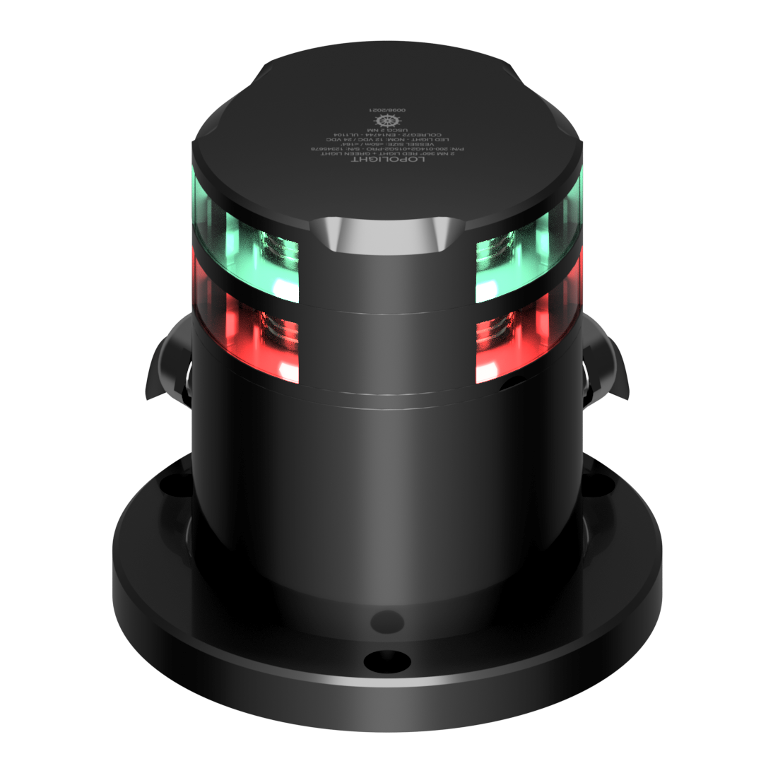 Lopolight PRO Red and Green LED Signal Light, 360°, 3nm