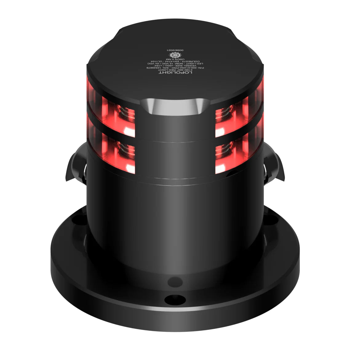 Lopolight Double 360° Red LED Navigation Light, 2nm, IP68