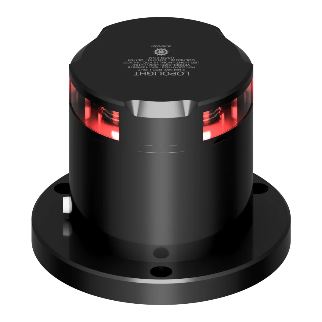 Lopolight PRO Ex LED Signal Light, 2nm, 360° Red Light, ATEX Zone 1 & 2